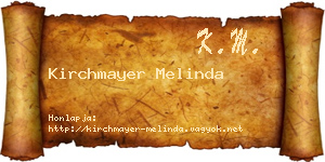 Kirchmayer Melinda névjegykártya